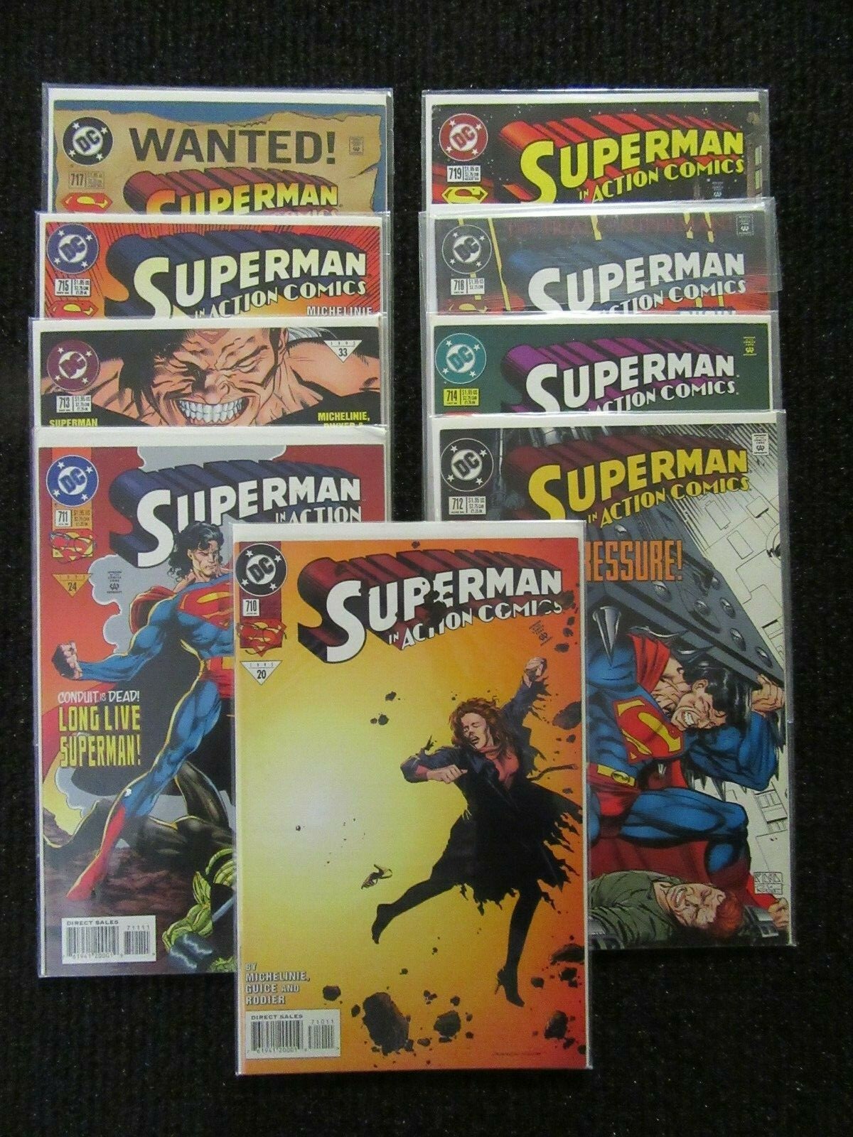 Action Comics #710-#719  June 95 Onward  Lot of 9 High Grade Books!! See List!!