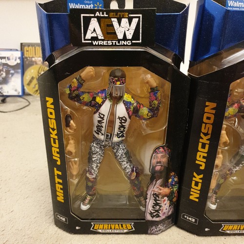 Aew Jazwares walmart exclusive Young Bucks Matt & Nick Jackson wrestling figures - Foto 2 di 6