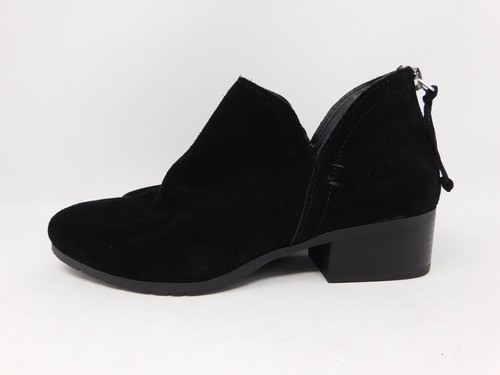 Kenneth Cole Reaction Women's Ankle Booties Black Grey Suede Boots Skip Leather - Picture 12 of 29