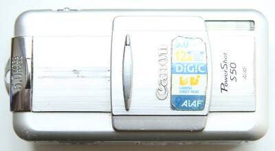 Canon Powershot S50 3xOptical Zoom 5 MP Digital Camera FOR PARTS