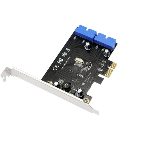SINLOON PCI Express vers double carte USB 3.0 19 broches PCI-e vers adaptateu...