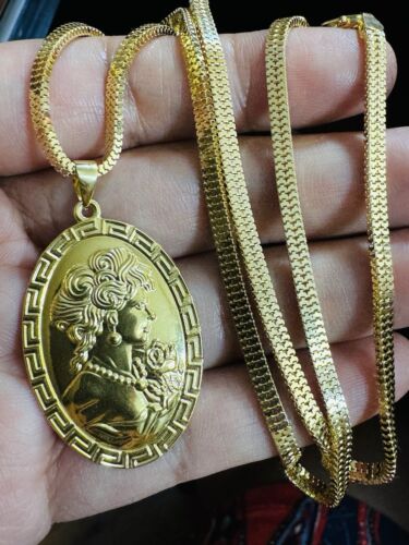 New 18K 750 Real Gold Snake Set Queen ll Necklace 19.5/20” long 3.2mm 10.5g - Picture 19 of 24
