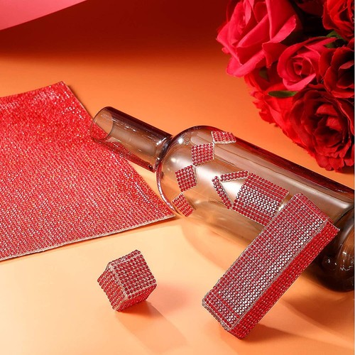 STRASS ADESIVI 3mm Brillantini Colore Rosso Brillante Stickers 210 pezzi - Foto 10 di 13