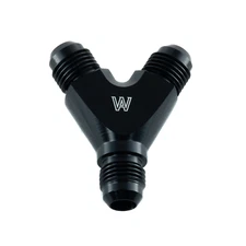 Y Adapters Male Flare Fuel Line Hose Fitting 6AN to 6AN to AN6 Male Thread