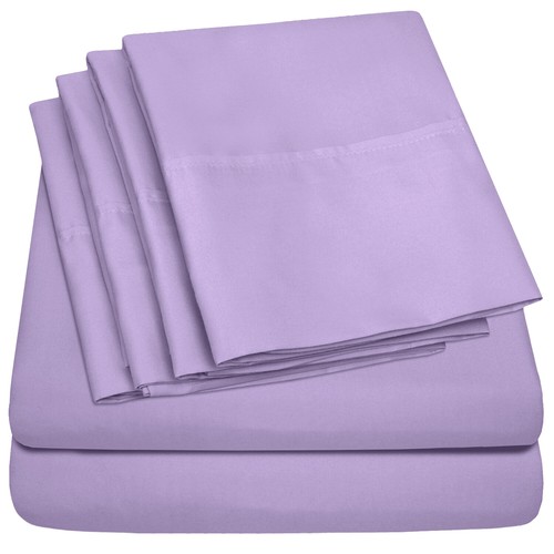 Sweet Home Collection 1500 Count 6 Piece Bedroom Bed Sheet Set Microfiber - Picture 36 of 97