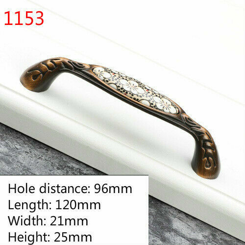 Home Ceramic Cabinet Pulls Handles Retro Drawer Knobs Furniture Handle Hardware - Picture 17 of 21
