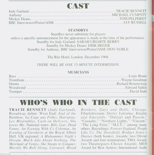 Playbill + End of the Rainbow + Sarah Uriarte Berry, Michael Cumpsty, Jay Russel - Picture 4 of 5