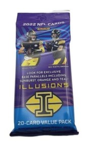 Panini NFL 2022 Illusions 2 Pack Football Trading Cards - 20 Cards (22PAFILL(P))