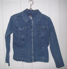 Womens Blue Jean Denim Jacket, Size 6, by FRENCH DRESSING