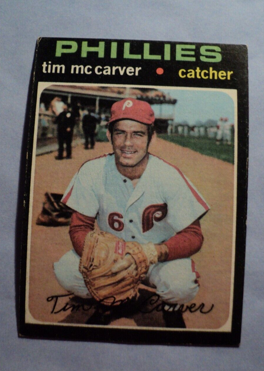1971 Topps  #465 Tim McCarver Philadelphia Phillies G  AUCT#11135