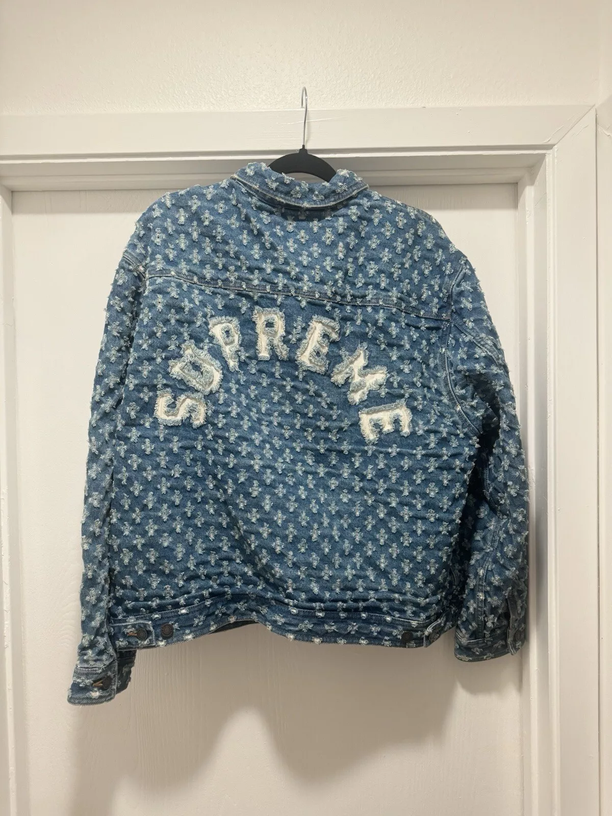 Veste camionneur en denim Supreme Hole Punch taille XL