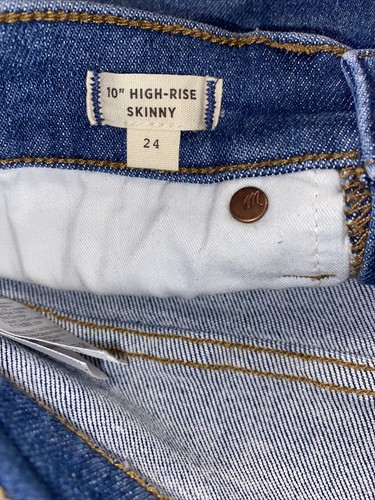 Madewell Jeans 10” High-Rise Skinny Crop- Size 24 New - Picture 6 of 10