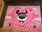 Large Minnie Mouse Happy Birthday photo Backdrop Banner 5x7’New O