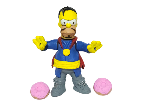 TOY MEXICAN FIGURE The Simpsons PARODY Homer Simpson DR STRANGE - Picture 5 of 9