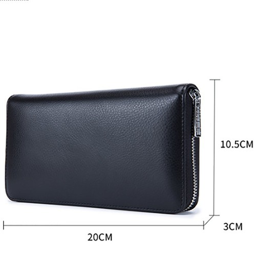 Unisex Anti-Credit Card Fraud Multi-compartment Genuine Leather Wallet 36 Slots - Picture 5 of 9