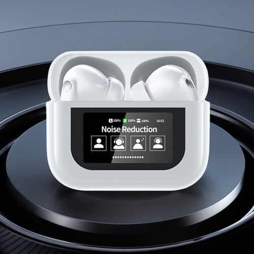 Auricolari traduttore vocale wireless BT 5.4 in tempo reale 144 lingue (bianco) - Zdjęcie 4 z 7