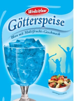 Götterspeise Wackelpudding  Blau Amethyst Saphir Rubin Türkis Bernstein 71 g