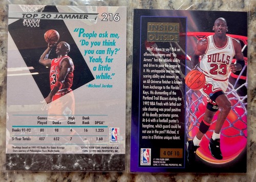 Lotto di 12 carte Michael Jordan. 1995 Skybox Larger Than Life. HOF. CAPRA. - Foto 21 di 24