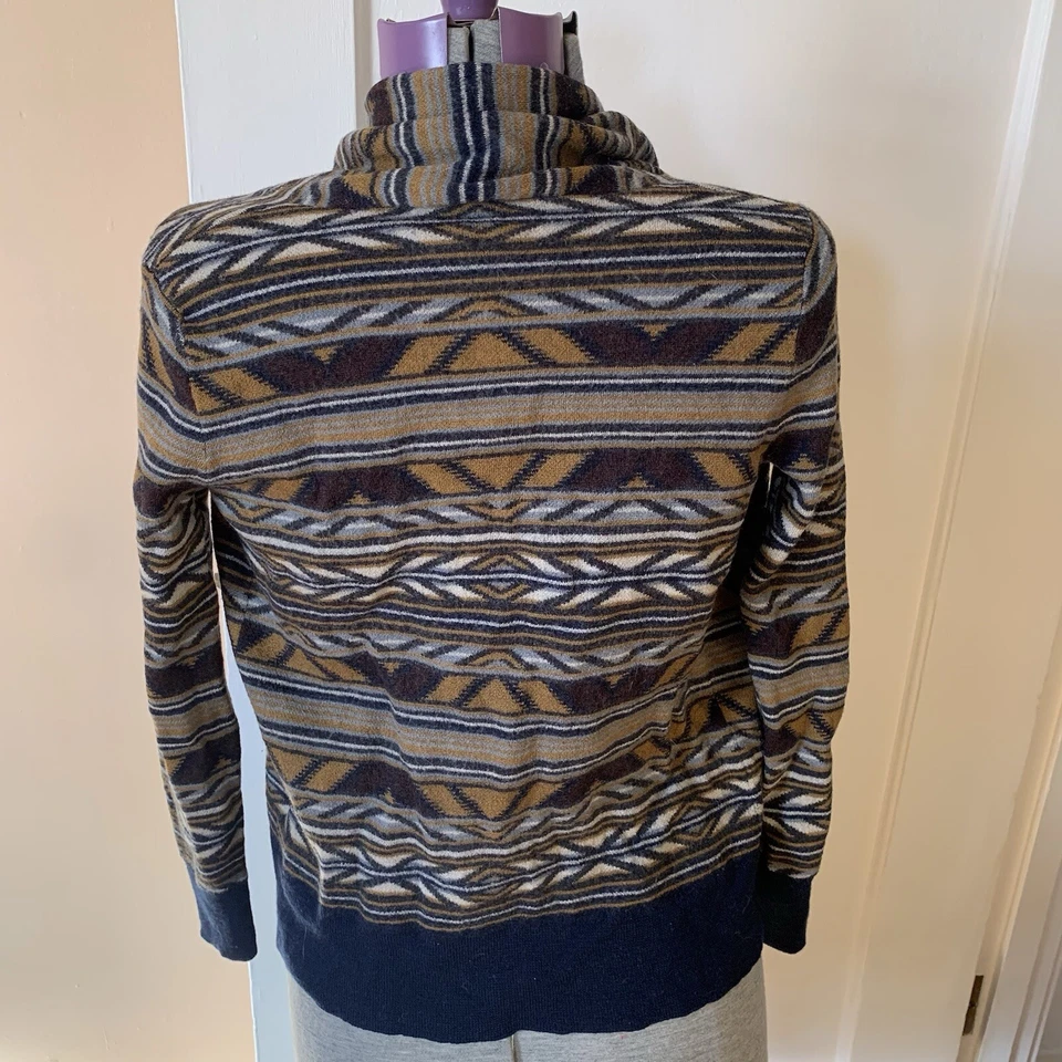 Свитер шерстяной мериносовый Pendleton кардиган с открытой передней частью размер S западный геометрический осень - Изображение 3 из 4