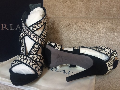 Aperlai St. Topez hochhackige Riemchensandalen Pumps Größe EUR 40/US 10 Einzelhandel 976 $+ - Bild 6 von 7