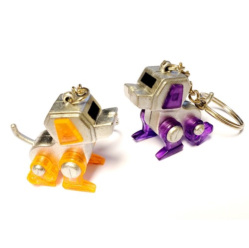 12 PC Key Chain Cyber Puppy Robot Dog Key Chain School Bag Birthday Party Favor - Bild 2 von 2