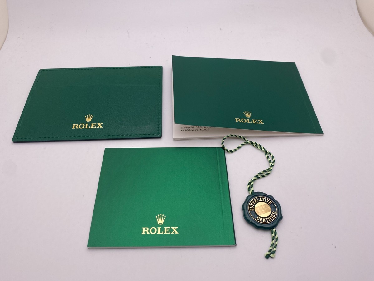 Genuine Rolex Datejust Booklet, Warranty Wallet Manual