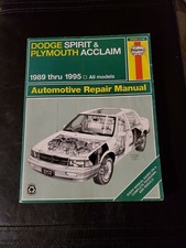 Haynes Manual 30060 (1779) Dodge Spirit & Plymouth Acclaim 1989-1995