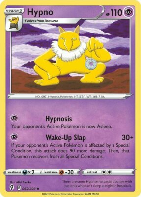 x4 Hypno - 062/203 - Uncommon Pokemon SS07 Evolving Skies M/NM