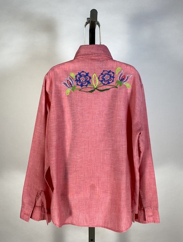 Vintage 1960's Kids BILLY THE KID embroidered embellished western style shirt 14 - Picture 2 of 8