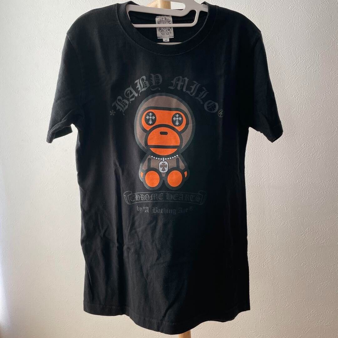Chrome Hearts X A Bathing Ape Bape Collab T-shirt Black Baby Chrome Hearts X A Bathing Ape Bape Collab T-shirt Black Baby
