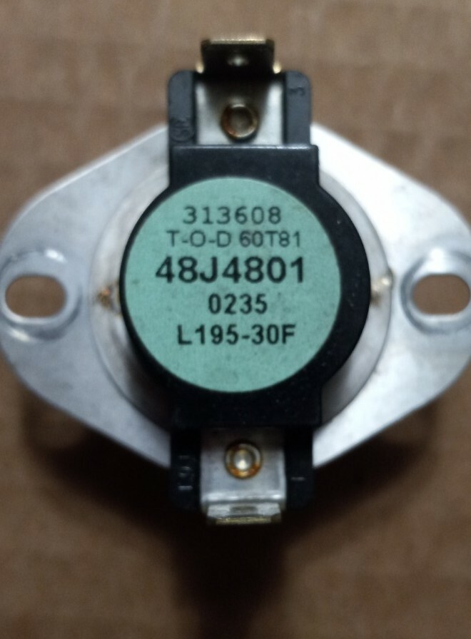 Lennox TOD Limit Switch, 313608, 60T81, 48J4801, L19530F (Green or