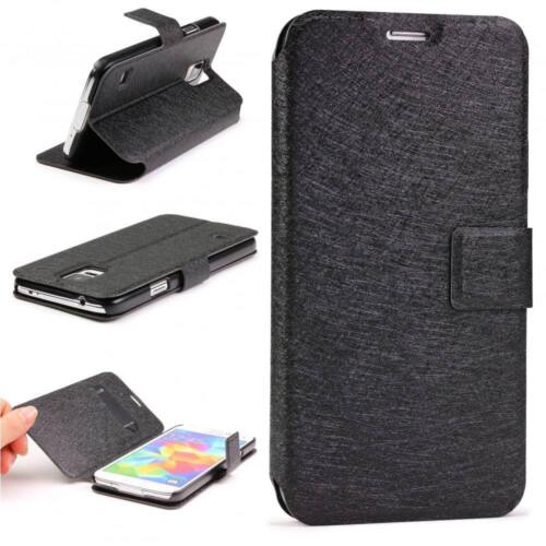 Urcover® Funda con Tapa Galaxy S5 Protección Tela Cover Case Vidrio Protector - Imagen 15 de 16