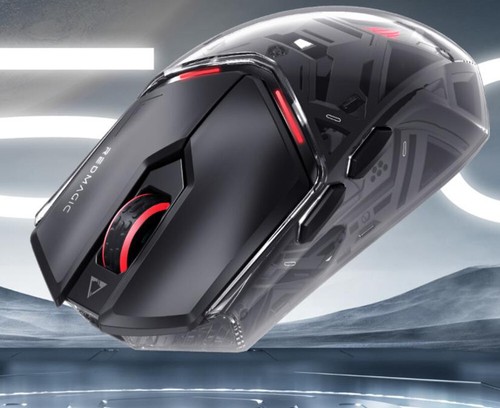 Nubia Mouse Red Magic Wireless Bluetooth Wired RGB Gaming Mouse 26000DPI Black - Picture 9 of 22