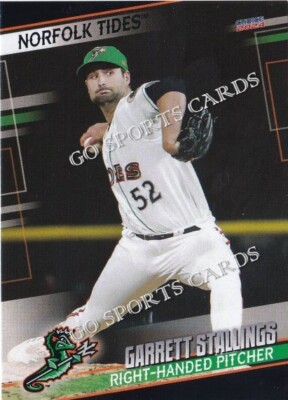 2024 Norfolk Tides Garrett Stallings RC Rookie Orioles Minor Card