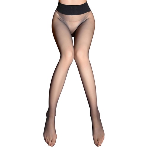 Pantimedias transpirables ultrafinas para mujer con entrepierna sin costuras medias altas - Imagen 22 de 47