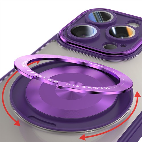 Mag Safe Shockproof Lens Protector Kickstand Case für iPhone 15 Pro Max 14 13 12 - Bild 6 von 33