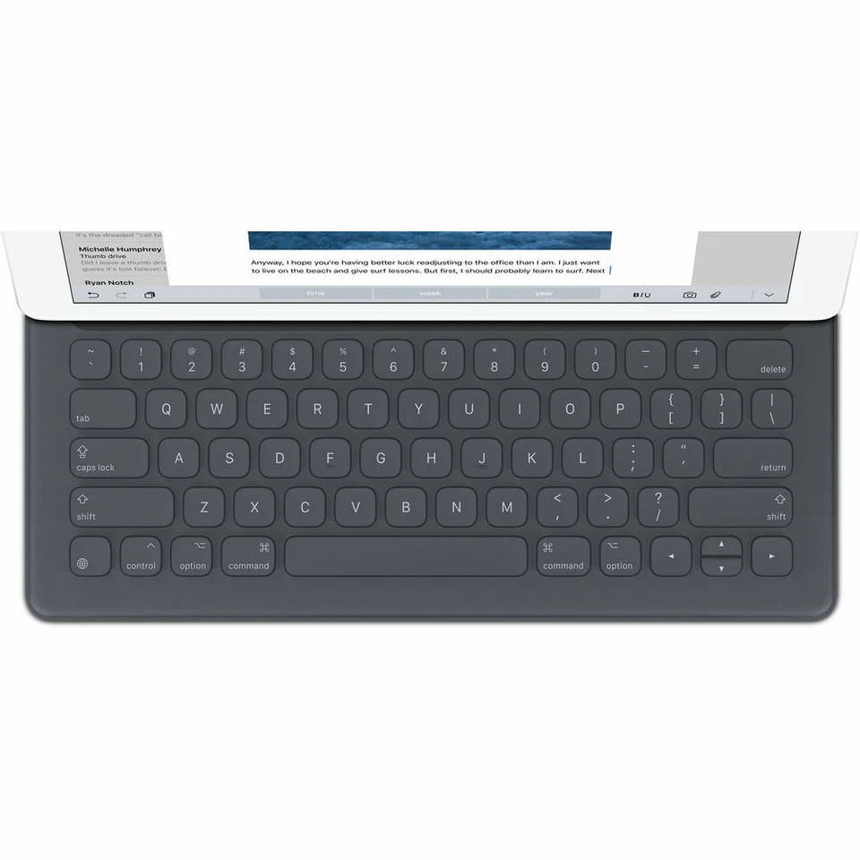 Apple 64 Key Water & Stain Resistant Smart Keyboard for iPad Pro 9.7" MM2L2AM/A - Image 4 of 4