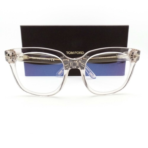 Tom Ford TF 5537 072 52m Transparent Pink Blau Block Neu Original Rahmen - Bild 2 von 4