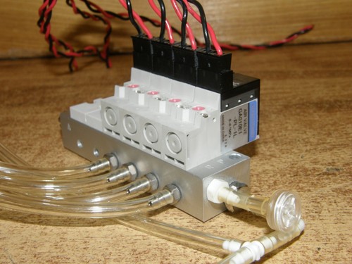 KOGANEI Pneumatischer Verteiler, 4 x Magnetventil DC 12V - Bild 3 von 6