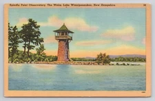 Spindle Point Observatory The Weirs Lake Winnipesaukee New Hampshire Postcard