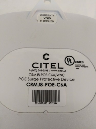 CITEL CRMJ8-POE-C6A/WNC POE SURGE PROTECTIVE DEVICE - Picture 10 of 12