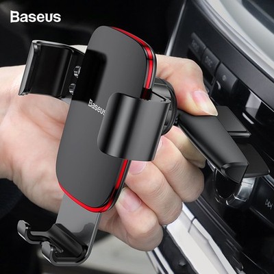 Für Baseus Handy Auto Halterung Metall KFZ Automatik Clamp Halter Für Universal