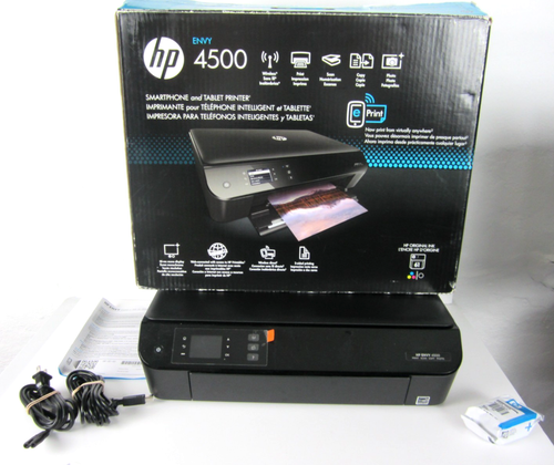 HP Envy 4500 All-in-One Inkjet Printer With Power And Print Cable Tested Working - Picture 24 of 24