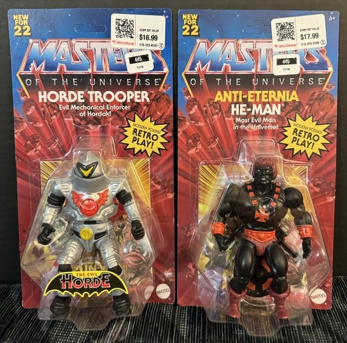 Masters of the Universe Origins Horde Trooper & Anti-Eternia He-Man Lot of 2