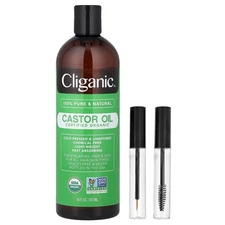 Certified Organic Castor Oil, 3 Piece Set, 16 fl oz (473 ml)