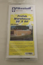 Pikestuff HO Scale Prefab Warehouse Building Kit Item #541-0004 New in Package