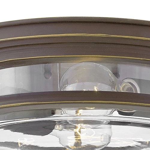 Hinkley Lighting 3302-CL Hadley 2 Light 12"W Flush Mount Bowl - Bronze - Picture 2 of 9