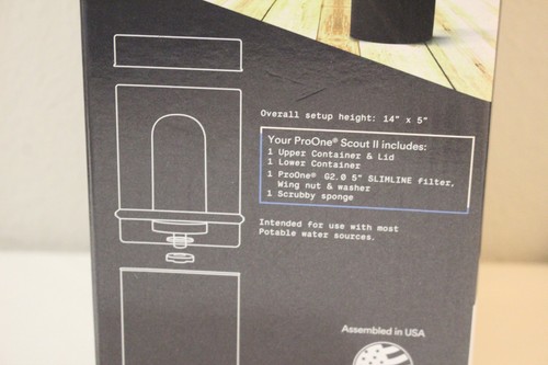 ProOne Scout II tragbares kompaktes persönliches Schwerkraft-Wasserfiltersystem PS3-035SL - Bild 5 von 9