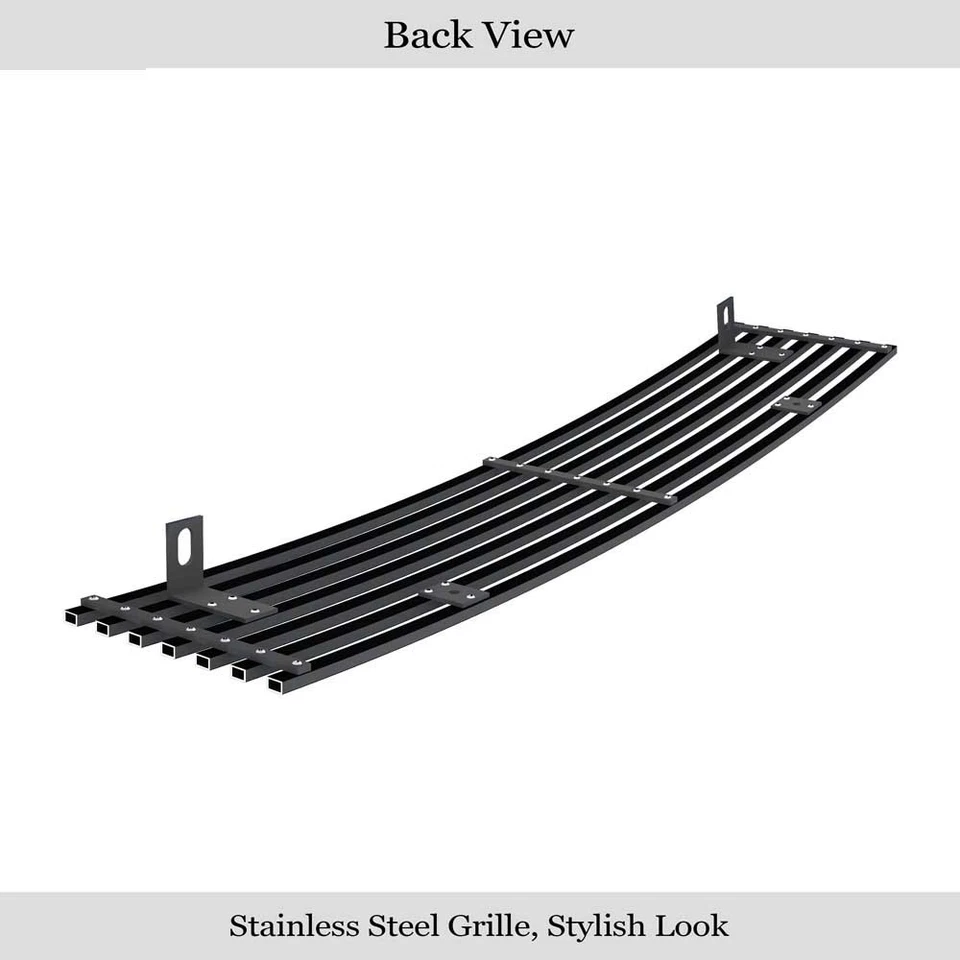Inserto de rejilla de billet negro superior principal de acero inoxidable para Nissan Cube 2009-2014 Foto 3 de 4