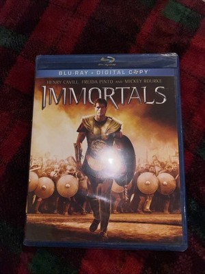 Immortals (Blu-ray) Henry Cavill, Mickey Rourke, Freida Pinto. New Sealed.
